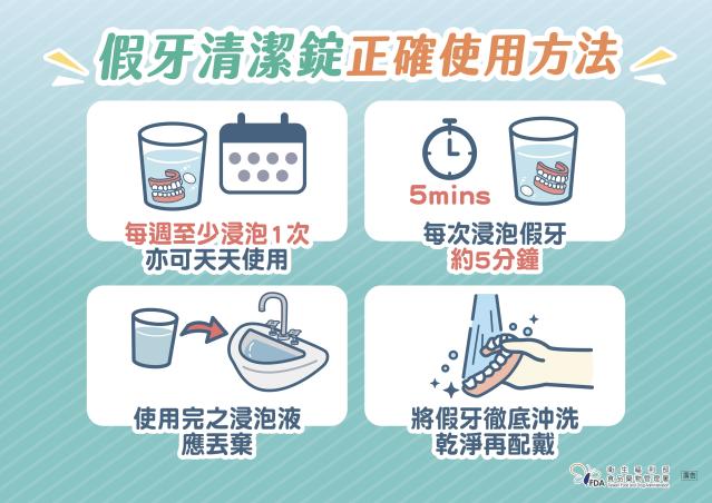 假牙清潔錠正確使用方法