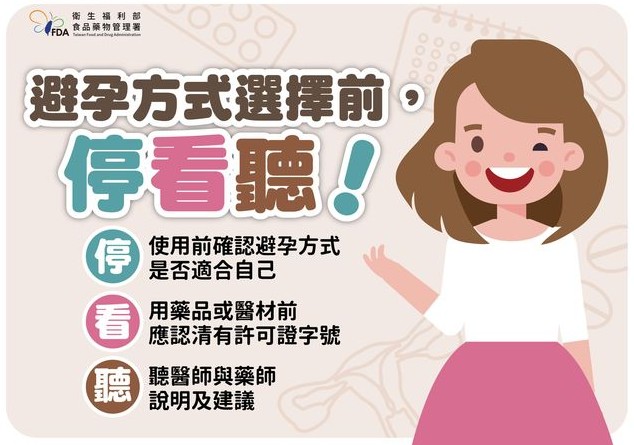 避孕方式選擇前停看聽