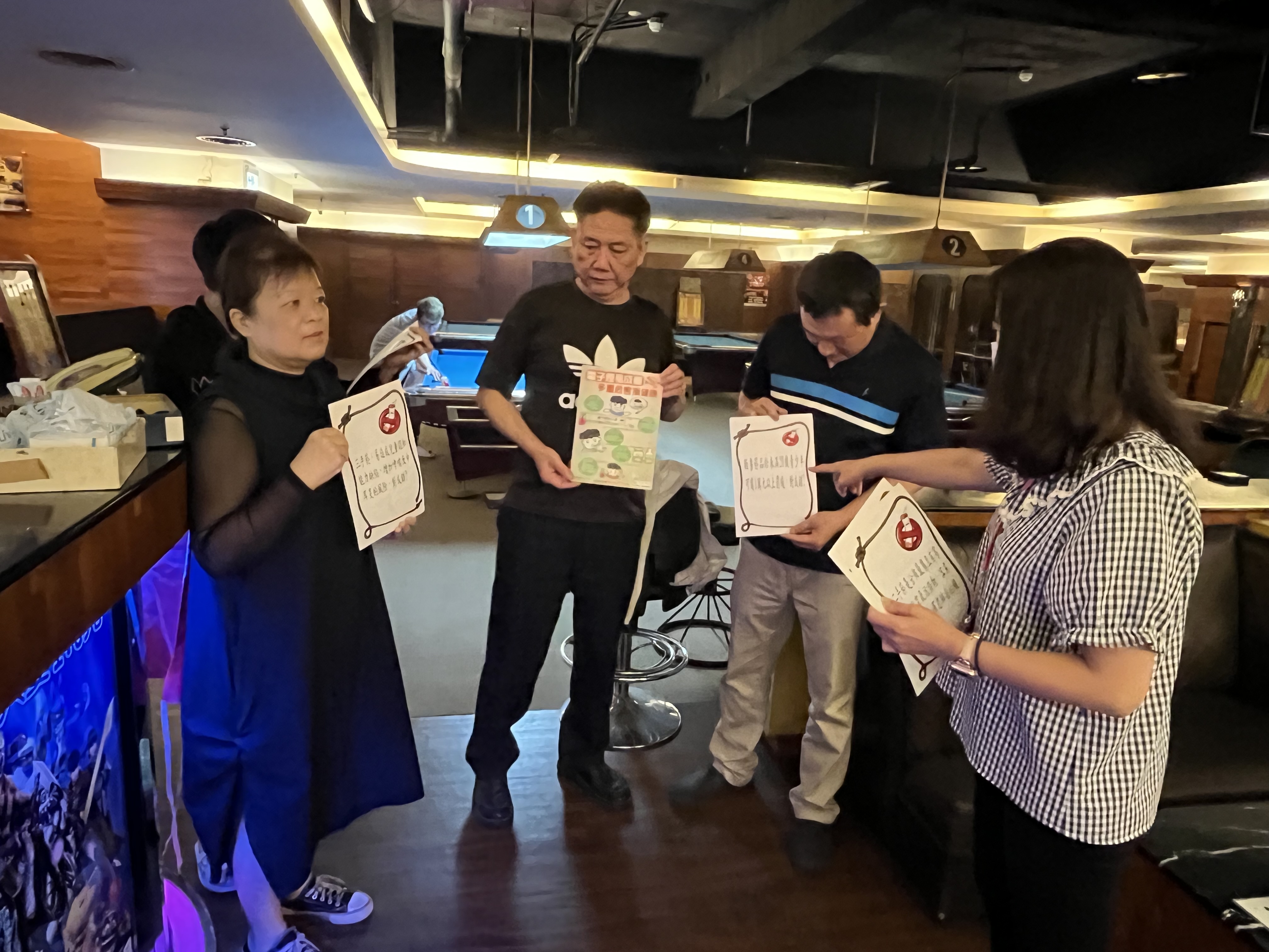 苗栗市衛生所114年『青春專案：拒絕供應菸品給未滿20歲青少年』宣導 ~ 地點：鄉村撞球場